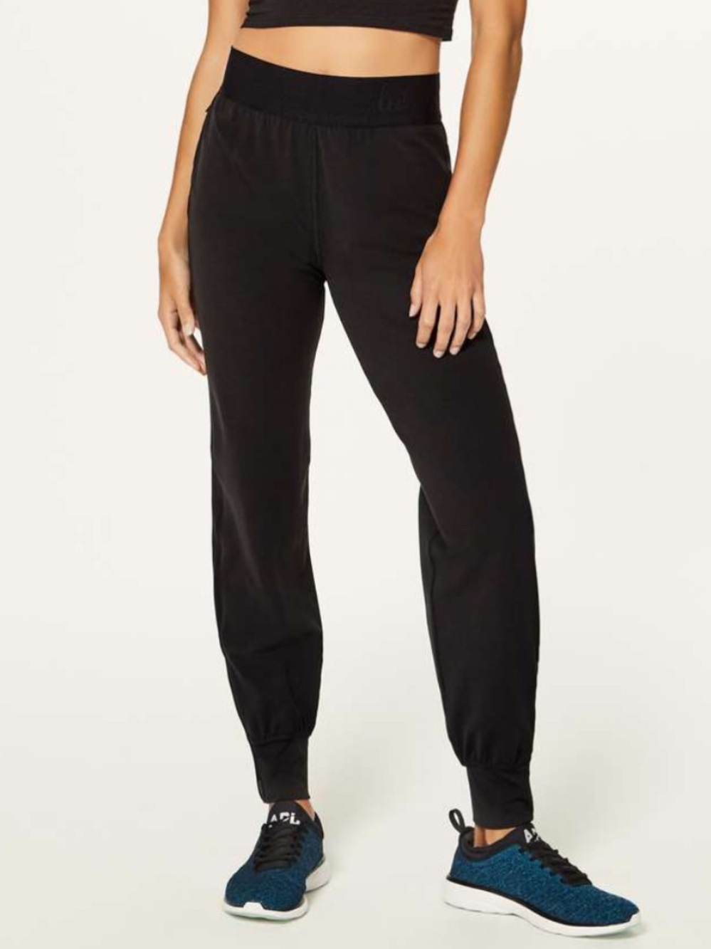 Lululemon Box It Out Jogger - Black - Buttery Soft Nulu - Rare - Logo Waistband